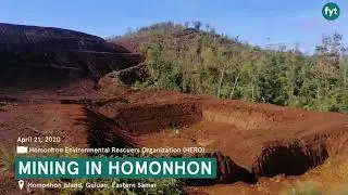 Mining in historic Homonhon Island in Eastern Samar, Philippines