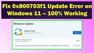 How to Fix Windows Update Error 0x800703f1 on Windows 11