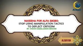 NASEEHAH FOR ALFA EJIGBO; STOP USING MANIPULATION TACTICS TO DEFLECT CRITICISM