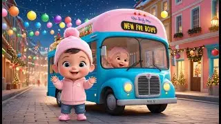 Christmas Bus Turns Into New Year Bus | Fun Action & Learning Video for Toddlers