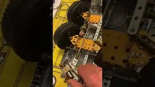 Meccano chassis for a 4 axle 3 steer mode Liebherr Lorry Mounted Crane.