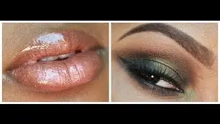 Green Smoky Eye - Fall eye make up tutorial and lip tutorial. ft Black Opal Cosmetics!
