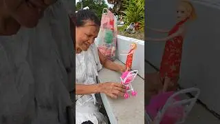 poor grandma buy a barbie doll