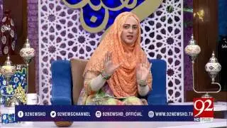 Asif Hanif at 92 News with Urooj Nasir