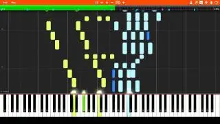 James Scott - Honey Moon Rag (1916) Synthesia Piano Tutorial + Sheet Music