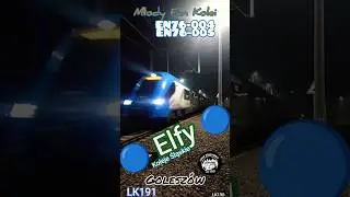 🔵 Elfy EN76-004 + EN76-005 w Goleszowie #elf #en76 #golesz&oacute;w #kś #lk190 #pociąg #kolej #train #mikol