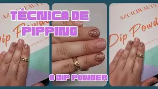 Dip powder desde casa con azurebeatuy kit/ Tutorial para arreglos en casa #azurebeauty #nails 