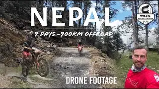 Drone only footage - Nepal - 900km off-road adventure motorcycle film.