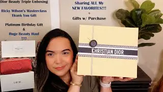 Dior Beauty Unboxing | Huge Haul & Masterclass Gift | Platinum  B-Day Gift |