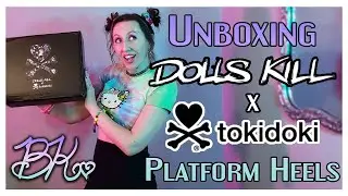 Unboxing NEW Dolls Kill x tokidoki Rainbow Palace Stellina Platform Sandals!