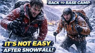 Trapped in Snow ❄️ | Dangerous Trek Down from Auli Peak After Heavy Snowfall | Auli | Part-3 