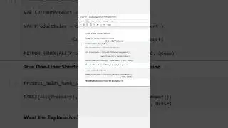 🚀 Power BI DAX Product Sales Rank &ndash; Long Way vs. True One-Liner! #PowerBI #DAX #RANKX