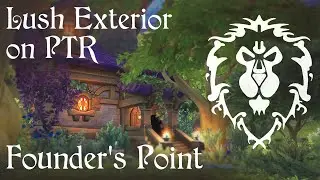 WoW Housing | Founder's Point | Lush exterior build (PTR)