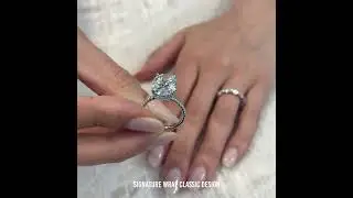 5 carat Oval Diamond Signature Wrap Ring