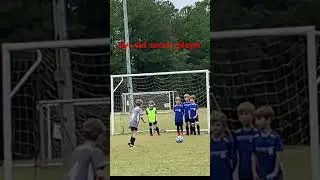 6yr old soccer player Caleb Wood almost scores on a free kick #shorts #short #messi #ronaldo