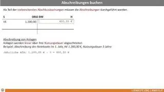 9.3.6 Abschreibungen buchen AfA buchen