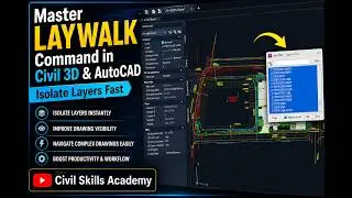 Master LAYWALK Command in Civil 3D & AutoCAD | Isolate Layers Fast #civil3d #cad #laywalk #design