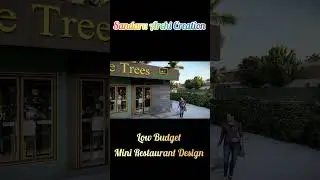 low Budget Mini Restaurant Design 🏠️ #home #architecture #restaurant #design