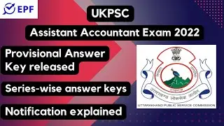 UKPSC ||  Assistant Accountant Exam 2022 || Provisional Answer Key released ||