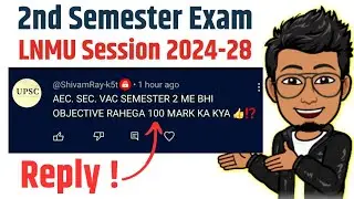 LNMU 2nd semester exam session 2024-28: AEC, SEC, VAC subject question paper objective ya subjective