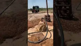 Bore well compressor implementation #borewell #water #india