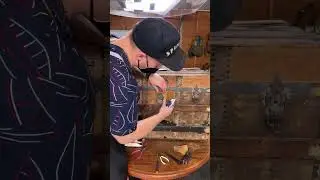 Dad's Workshop: ASMR Steamer Trunk Restoration | Vintage Furniture Revival