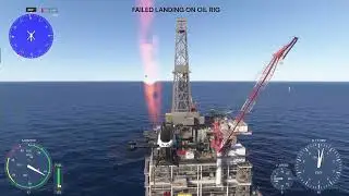 A Failed Oil Rig Landing Attempt #aviation #oilrigs #ocean #crashing #landing