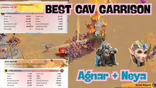 BEST CAVALRY GARRISON | AGNAR & NEYA [MUBIN CANCELS RALLY ON FLUFFY] CALL OF DRAGONS!