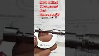 Screw Gauge &ndash;How to find  Least Count and Zero Error ?| Physics Practical | Class 11 &1st puc🔍