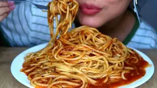 ASMR MUKBANG - MACARRÃO COM MOLHO DE TOMATE 🍝 SPAGHETTI WITH TOMATO SAUCE | Mai ASMR