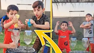 لعبنه تحدي بين فريقي / وفريق عباس اذا حبيتو التحديات خلونه لايك 😁