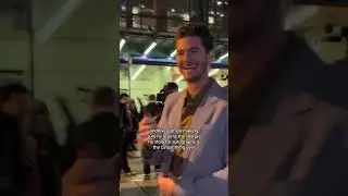 Andrew Garfield with fans at the premiere of 