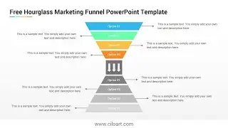 Hourglass Marketing Funnel Free PowerPoint Template