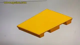 Expanded polystyrene EPS pallet mold 3D drawing