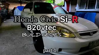 Honda Civic SiR B16a to B20vtec Rebuild series part 1