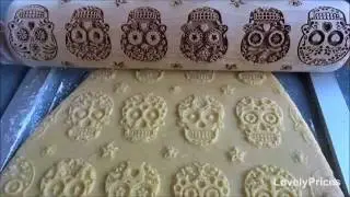 Sugar Skull Engraved Rolling Pin Test by LovelyPrices