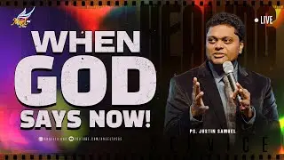 Healing Service | Pastor Justin Samuel | When God Says Now! | 29 March 2025