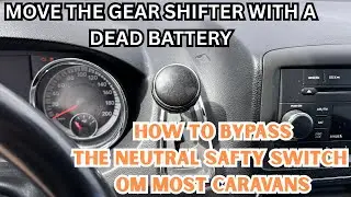 BYPASS NEUTRAL SAFTY SWITCH ( MOVE THE GEAR STICK WITH A DEAD BATTERY ) CARAVANS AND MOST VEHICLES