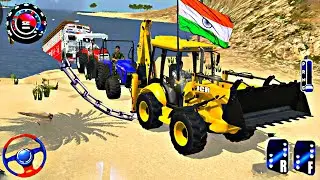 Live Indian Truck Stuck on sea and Tractor and Thar Dj Rescued the truck DJ from sea #tractor #04