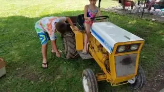 Breaking sticks using Cub cadet 125