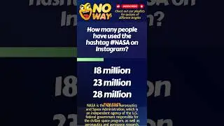 How many people have used the hashtag #NASA on Instagram？