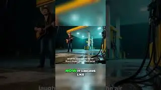 Cowboy's Rainy Gas Station Guitar Solo Sings of Lost Love #shorts