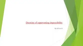Doctrine of supervening impossibility