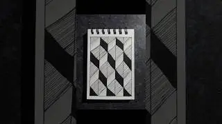 The illusion of depth on a flat page.🤯 #artshorts #patternart#artopia #artvibes #artwork