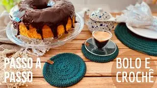 Bolo de Cenoura Delicioso por Marcelo Nunes - Bolo com Crochê