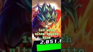 1v3 with ultra vegito blue #vegito #vegitoblue #1v3 #shorts #1v3clutch ##green #dragonballlegends