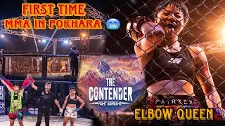 First time MMA fights in pokhara 🥶 // shusmita elbow queen what a fight ⚡️🔥🎉