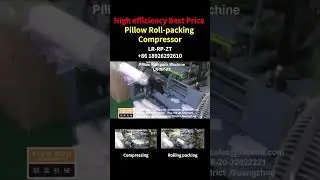 pillow compressing & roll packing machine | Compact Pillow Packing Solution for Factory & Startup