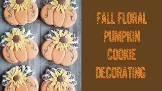 Fall Cookie Decorating Tutorial-Floral Pumpkins