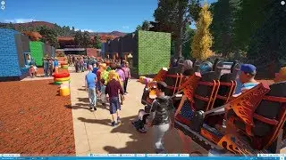 Planet Coaster real CRASHING with riders , 5 different views.